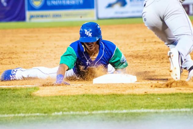 Lexington Legends slide safely back to base