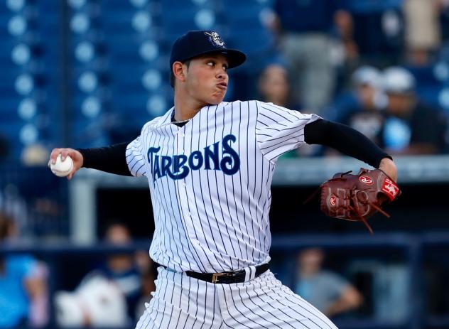 Tampa Tarpons pitcher Miguel Yajure
