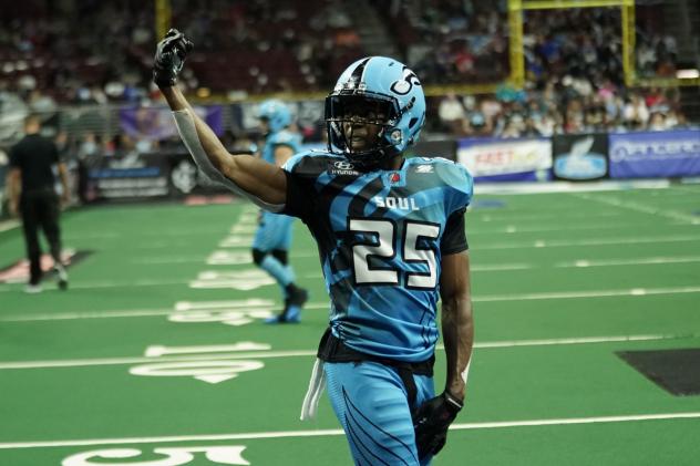 Philadelphia Soul defensive back James Romain