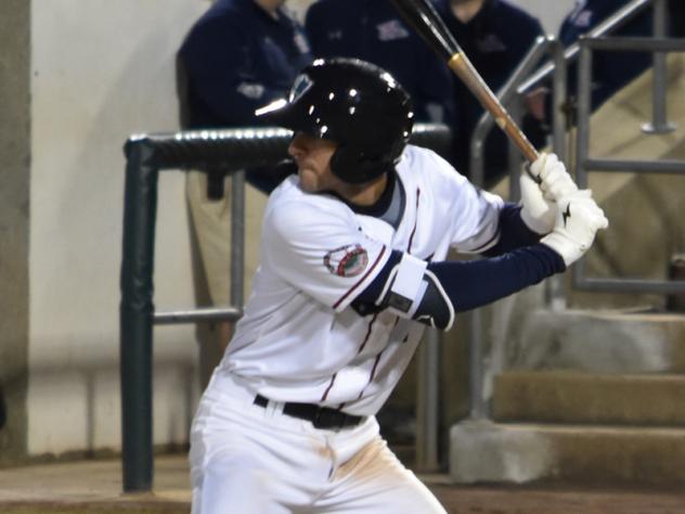 Will Kengor at bat for the Somerset Patriots