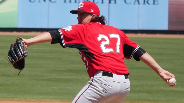 Carolina Mudcats pitcher Dylan File