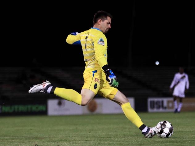 Las Vegas Lights FC goalkeeper Thomas Olsen
