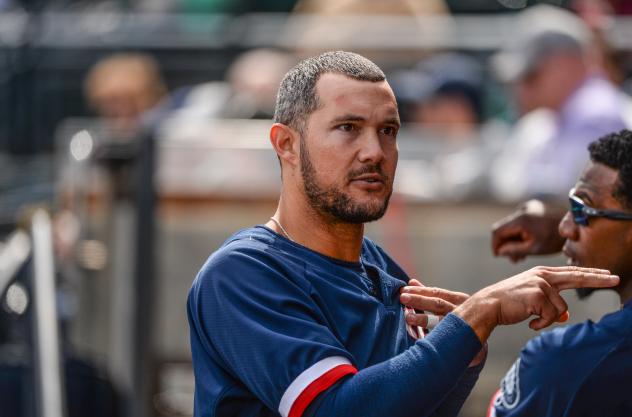 Kristopher Negron of the Tacoma Rainiers
