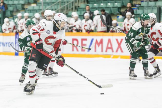 Fischer O'Brien with the Cariboo Cougars