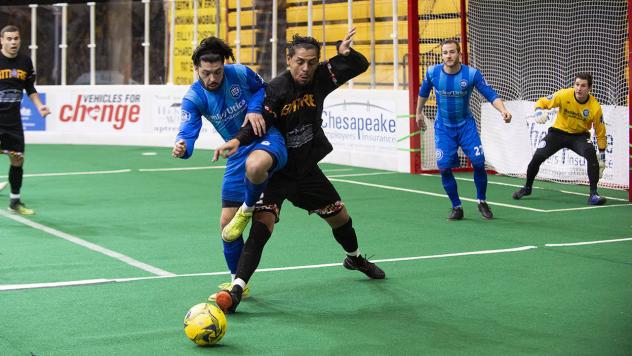 Adriano Dos Santos of the Baltimore Blast (right)