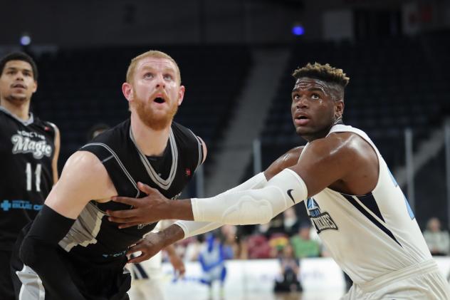 Halifax Hurricanes forward Meshack Lufile against the Moncton Magic