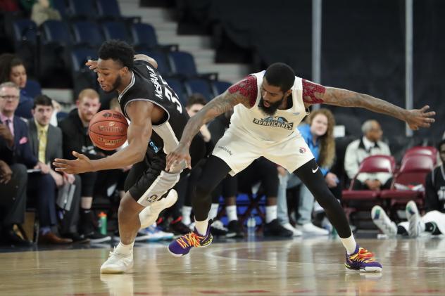 Halifax Hurricanes defend against the Moncton Magic