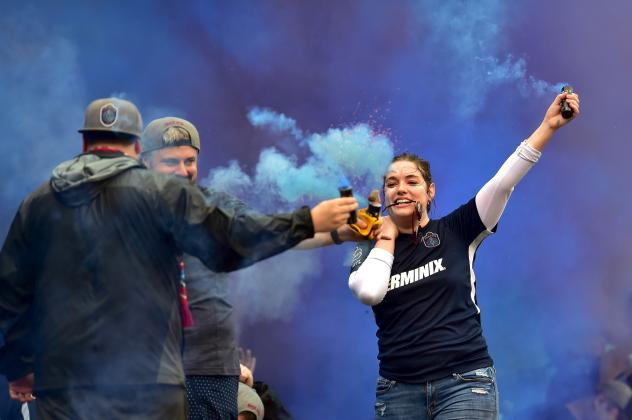 Memphis 901 FC Fans bring the smoke