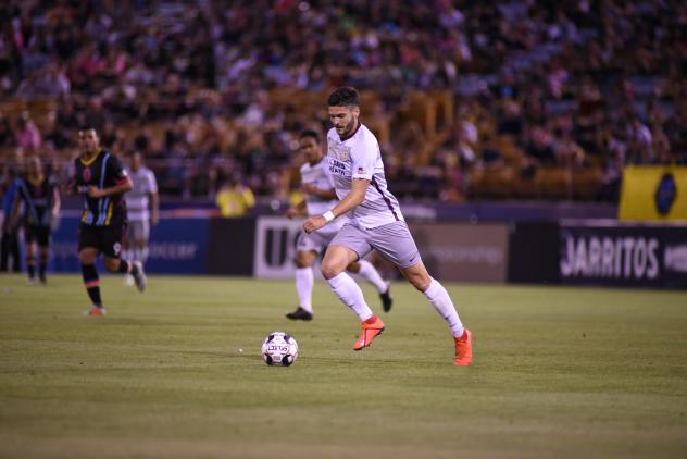 Sacramento Republic FC with possession against Las Vegas Lights FC