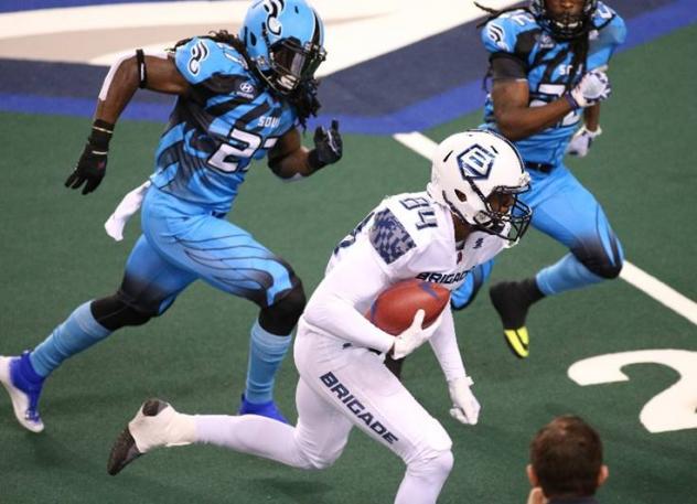Baltimore Brigade defensive back Josh Victorian vs. the Philadelphia Soul