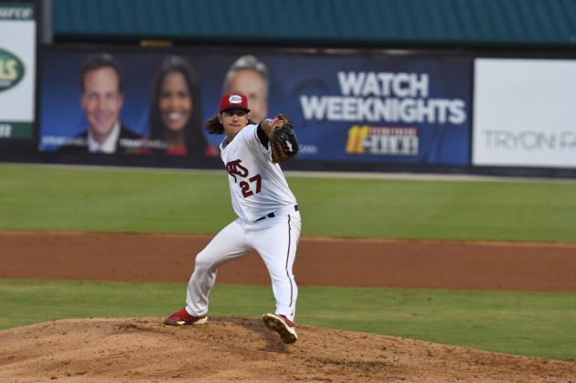 Carolina Mudcats pitcher Dylan File