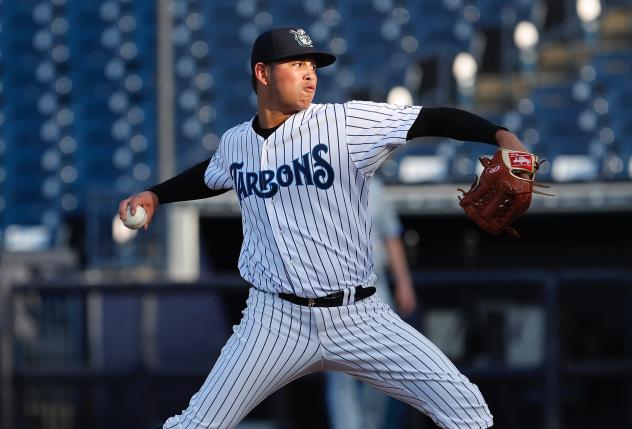 Tampa Tarpons pitcher Miguel Yajure