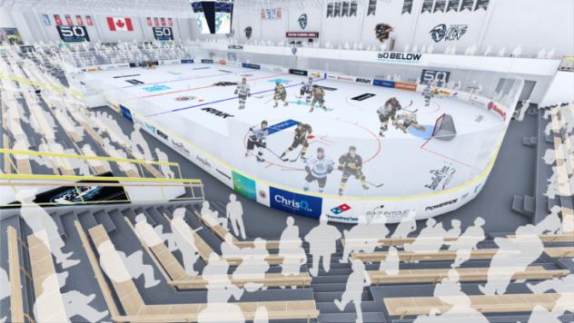 Wayne Fleming Arena rendering from southwest corner
