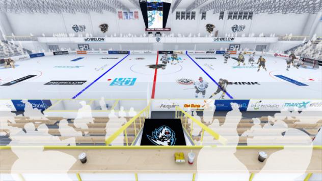Wayne Fleming Arena rendering of premium seating