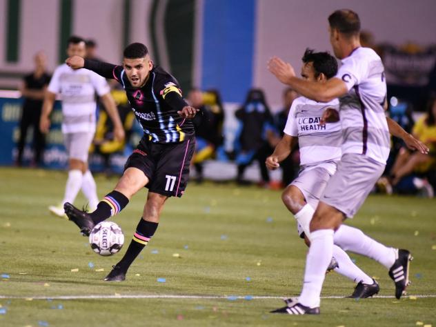 Irvin Raul Parra leads Las Vegas Lights FC with 5 goals and is tied with Cristhian Hernandez for a team-high 3 assists