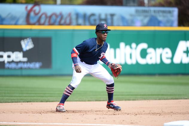Shed Long of the Tacoma Rainiers