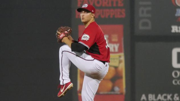 Carolina Mudcats pitcher Noah Zavolas