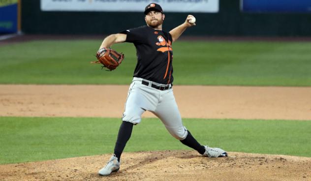 Long Island Ducks pitcher Bennett Parry