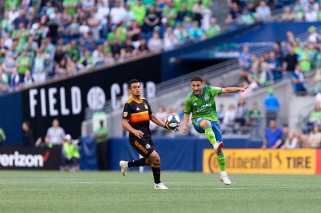 Cristian Roldan of Seattle Sounders FC scored in his second consecutive game on Saturday in a 1-0 win vs. Houston Dynamo