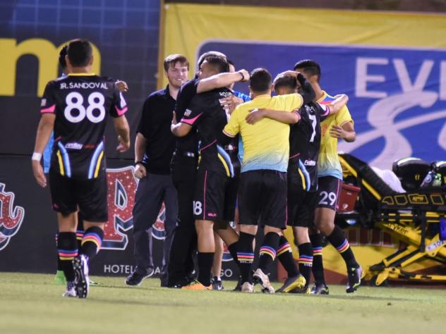 Victor Rojas got his first start with Las Vegas Lights FC and scored a goal