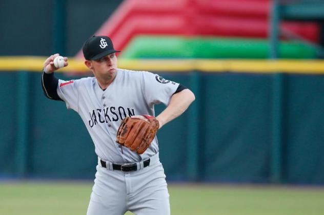 Jackson Generals third baseman Drew Ellis