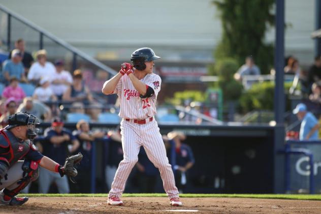 Infielder Scott Kingery with the Reading Fightin Phils