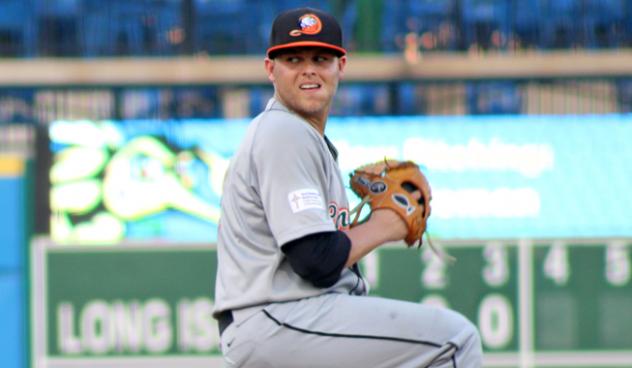 Long Island Ducks pitcher Jake Fisher