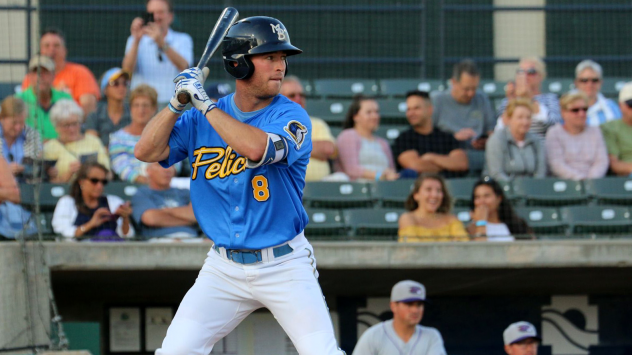 Myrtle Beach Pelicans center fielder Jimmy Herron