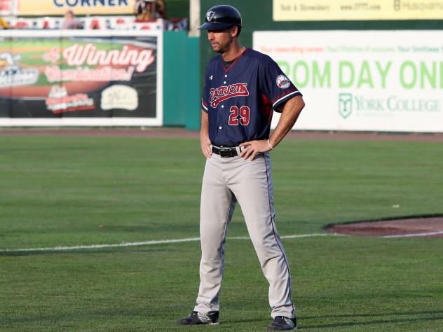 Somerset Patriots manager Brett Jodie