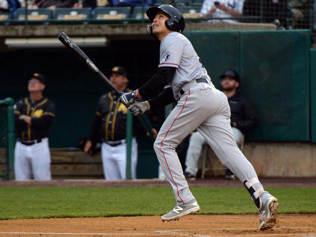 Ramon Flores of the Somerset Patriots