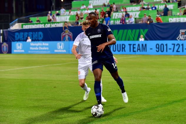 Memphis 901 FC forward Rashawn Dally