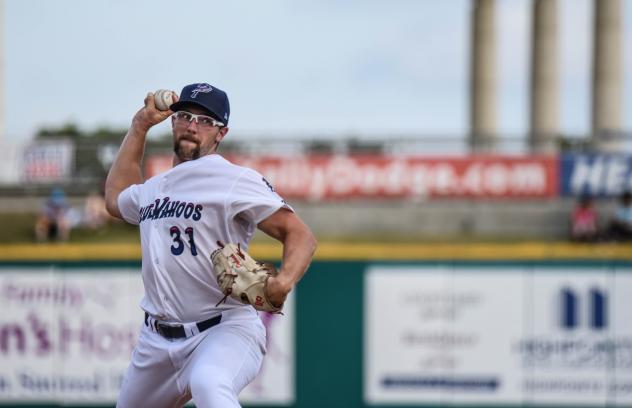 Pensacola Blue Wahoos pitcher Randy Dobnak
