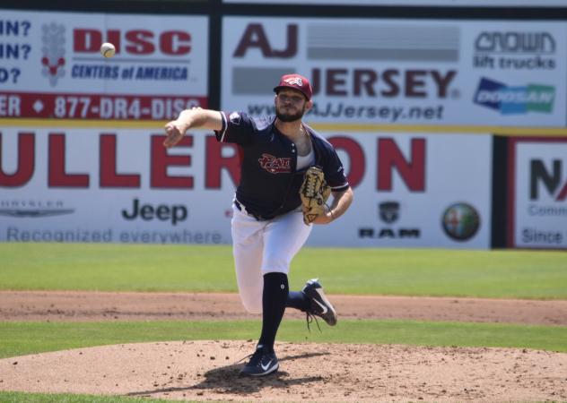 Somerset Patriots pitcher Liam O'Sullivan