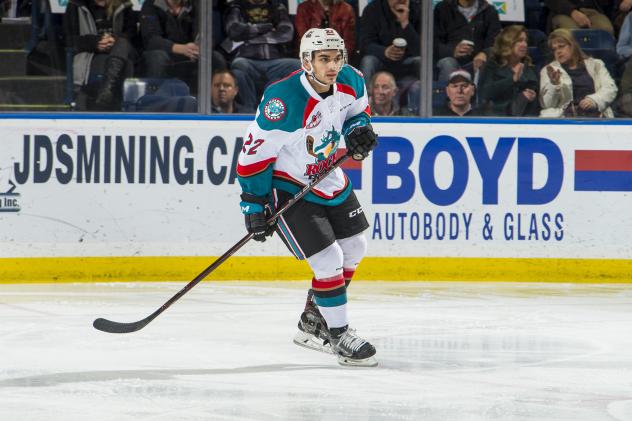 Kelowna Rockets defenseman Matt Barberis