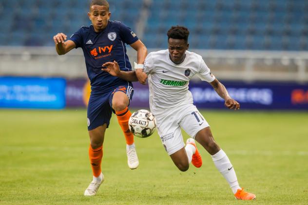 Memphis 901 FC forward Lagos Kunga vs. the Swope Park Rangers