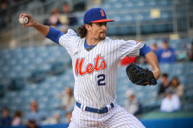 Syracuse Mets pitcher Chris Mazza allowed just three hits and one run in seven innings pitched on Friday night