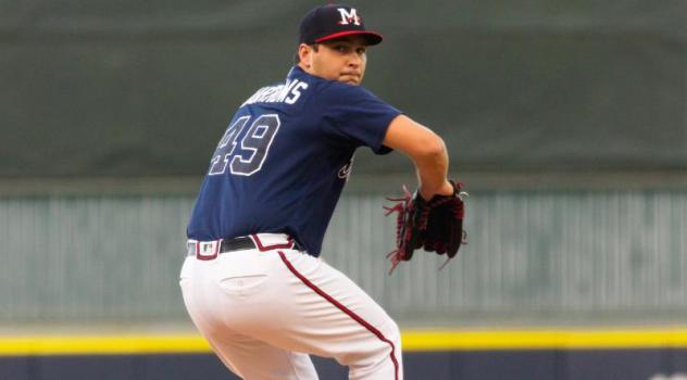 Mississippi Braves pitcher Thomas Burrows