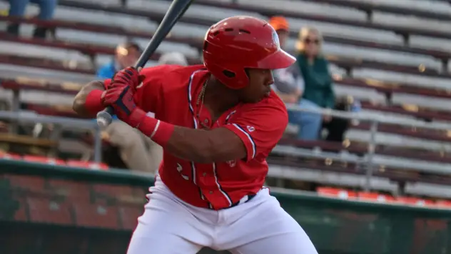 Omar Meregildo of the Hagerstown Suns