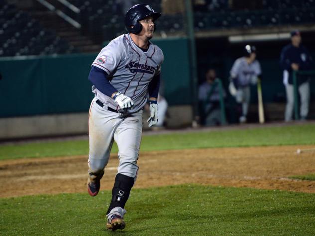 Michael Ohlman of the Somerset Patriots