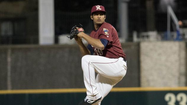 Frisco RoughRiders pitcher Yoel Espinal