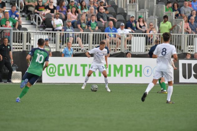 South Georgia Tormenta FC with possession vs. Greenville Triumph SC