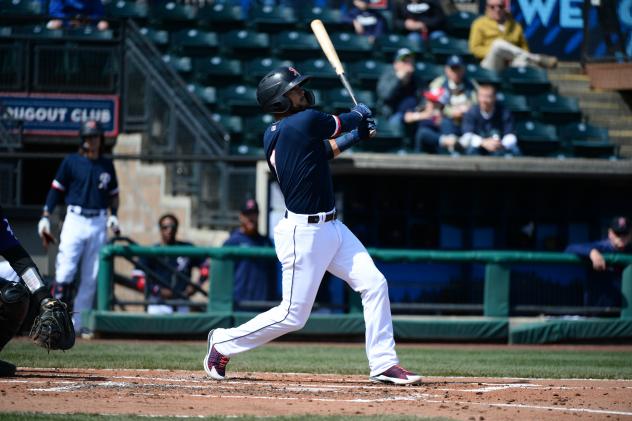 Kristopher Negron of the Tacoma Rainiers