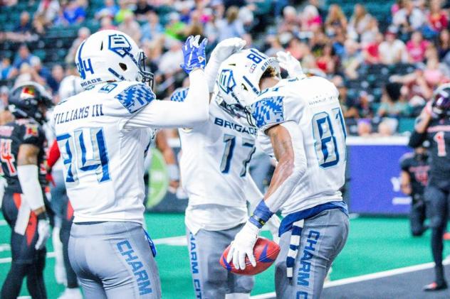 Baltimore Brigade celebrate a touchdown