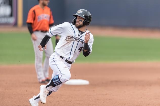 Akron RubberDucks outfielder Ka'ai Tom