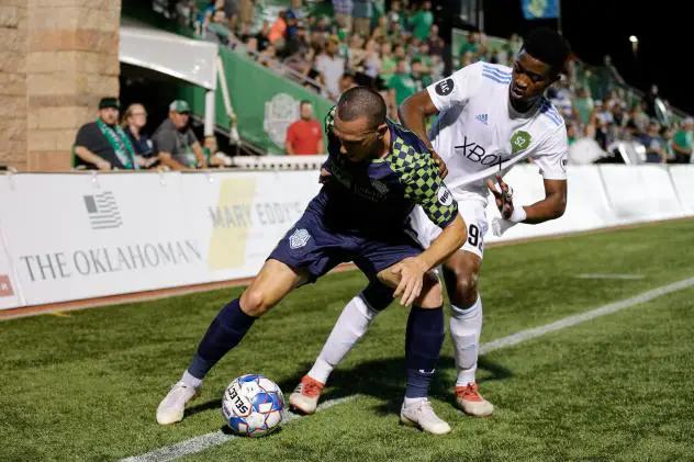 Jon Brown with OKC Energy FC