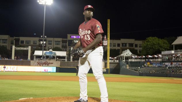 Frisco RoughRiders pitcher Demarcus Evans