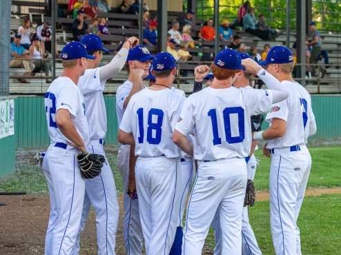 North Adams SteepleCats huddle