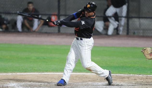 Ezequiel Carrera of the Long Island Ducks