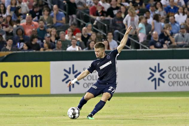 Memphis 901 FC midfielder Cam Lindley