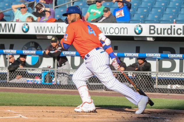 Robinson Cano of the Syracuse Mets had three hits, including two doubles and an RBI single on Tuesday night